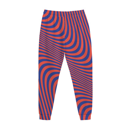 Psychedelic Illusion Print Jogger Pants