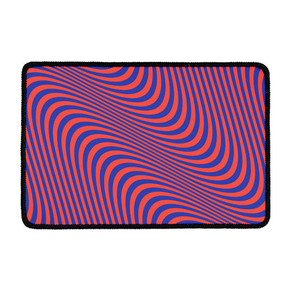 Psychedelic Illusion Print Kitchen Mat