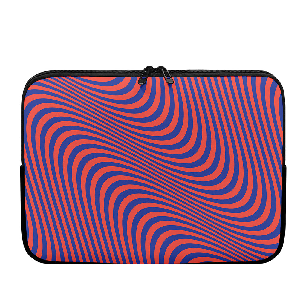 Psychedelic Illusion Print Laptop Sleeve