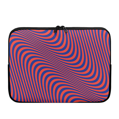 Psychedelic Illusion Print Laptop Sleeve