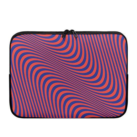 Psychedelic Illusion Print Laptop Sleeve