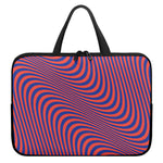 Psychedelic Illusion Print Laptop Sleeve With Handle