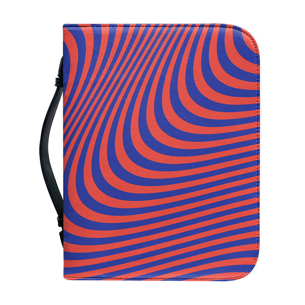 Psychedelic Illusion Print Leather Bible Cover