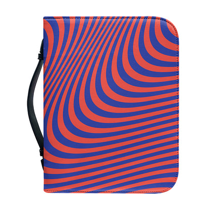 Psychedelic Illusion Print Leather Bible Cover