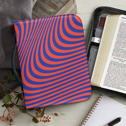 Psychedelic Illusion Print Leather Bible Cover