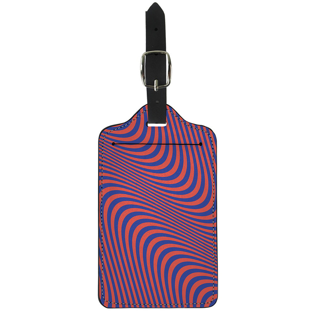 Psychedelic Illusion Print Luggage Tag