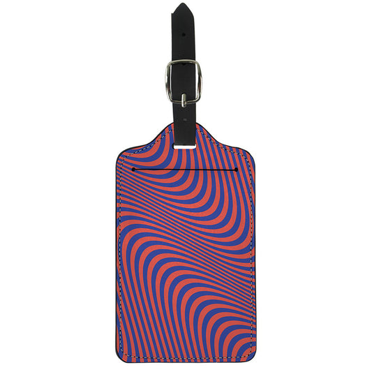 Psychedelic Illusion Print Luggage Tag