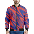 Psychedelic Illusion Print Men's Bomber Jacket