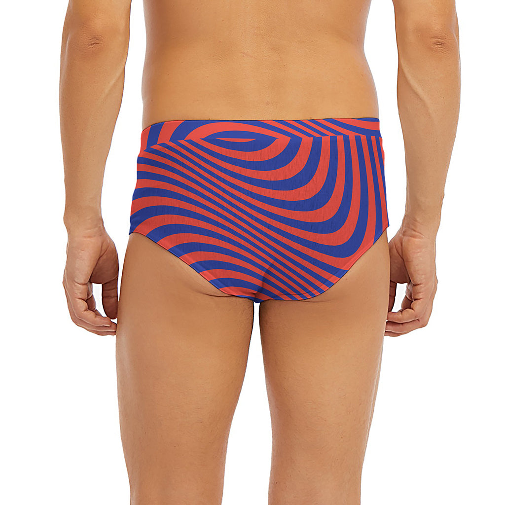 Psychedelic Illusion Print Men's Briefs