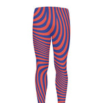 Psychedelic Illusion Print Men's leggings