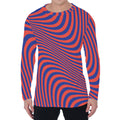 Psychedelic Illusion Print Men's Long Sleeve T-Shirt