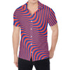 Psychedelic Illusion Print Men's Shirt