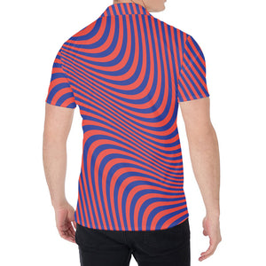 Psychedelic Illusion Print Men's Shirt