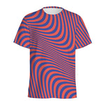 Psychedelic Illusion Print Men's Sports T-Shirt