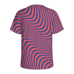 Psychedelic Illusion Print Men's Sports T-Shirt