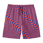 Psychedelic Illusion Print Men's Swim Trunks