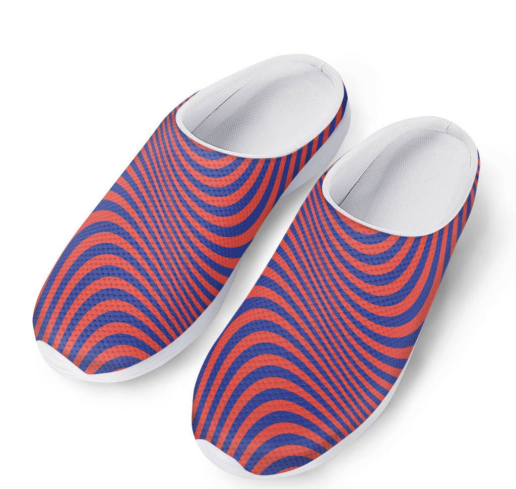 Psychedelic Illusion Print Mesh Casual Shoes