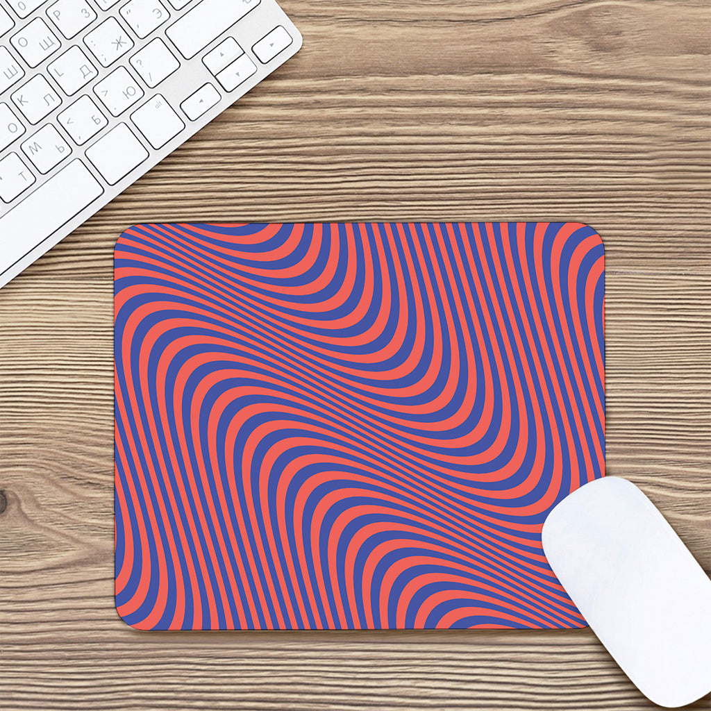 Psychedelic Illusion Print Mouse Pad