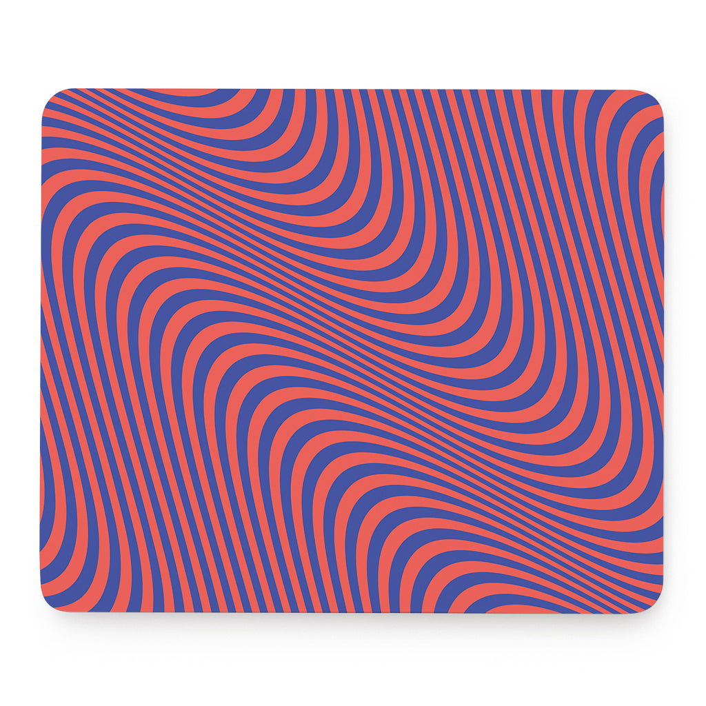 Psychedelic Illusion Print Mouse Pad
