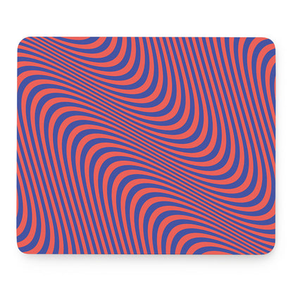 Psychedelic Illusion Print Mouse Pad