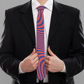 Psychedelic Illusion Print Necktie