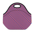 Psychedelic Illusion Print Neoprene Lunch Bag