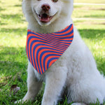 Psychedelic Illusion Print Over The Collar Dog Bandana