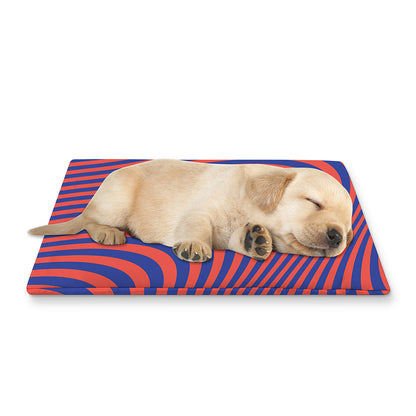 Psychedelic Illusion Print Pet Cooling Mat Cover