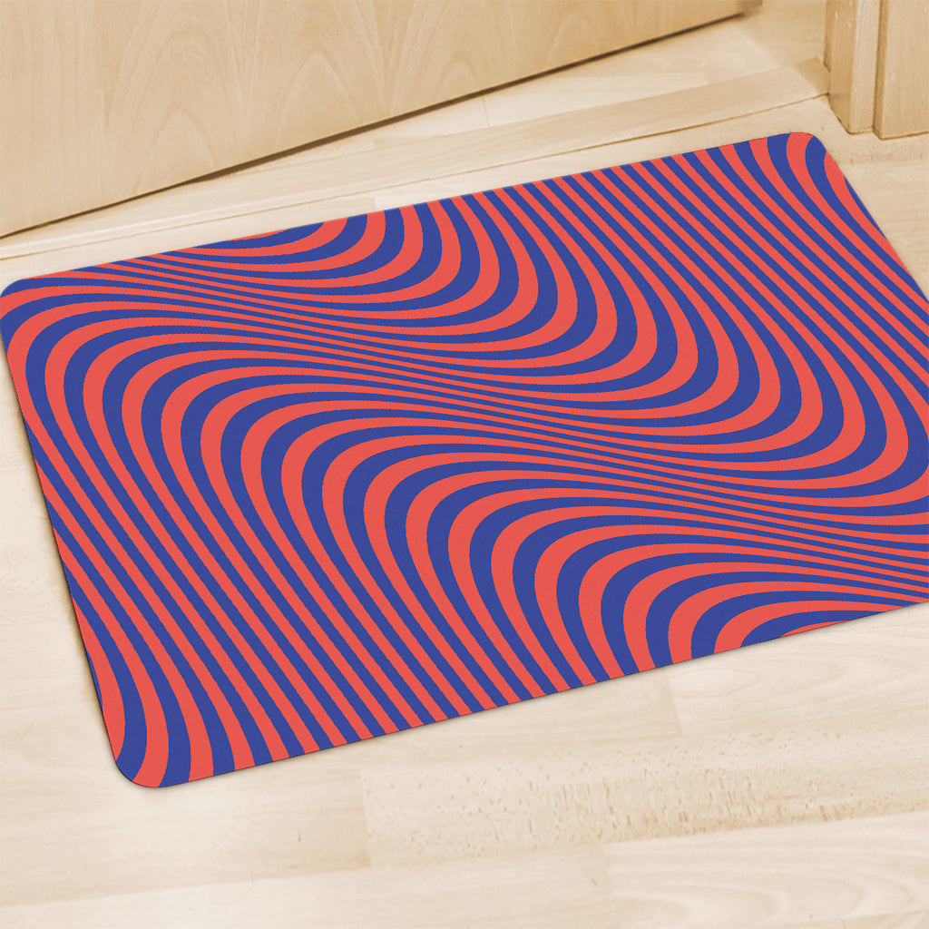 Psychedelic Illusion Print Polyester Doormat