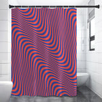 Psychedelic Illusion Print Premium Shower Curtain