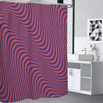 Psychedelic Illusion Print Premium Shower Curtain