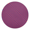 Psychedelic Illusion Print Round Blanket