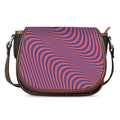 Psychedelic Illusion Print Saddle Bag
