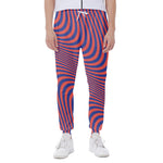 Psychedelic Illusion Print Scuba Joggers