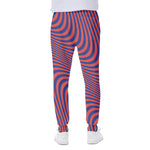 Psychedelic Illusion Print Scuba Joggers