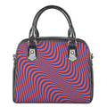 Psychedelic Illusion Print Shoulder Handbag