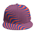 Psychedelic Illusion Print Snapback Cap
