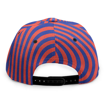 Psychedelic Illusion Print Snapback Cap