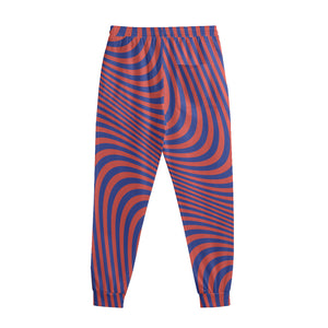 Psychedelic Illusion Print Sweatpants