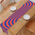 Psychedelic Illusion Print Table Runner