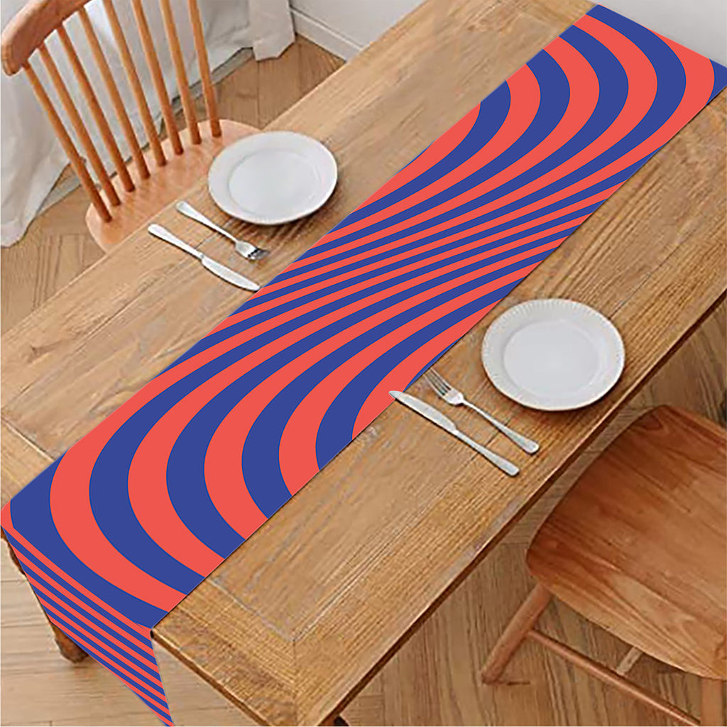 Psychedelic Illusion Print Table Runner