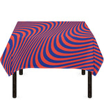 Psychedelic Illusion Print Tablecloth