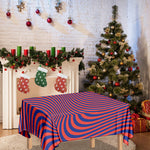 Psychedelic Illusion Print Tablecloth