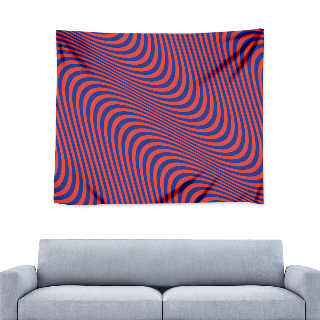 Psychedelic Illusion Print Tapestry