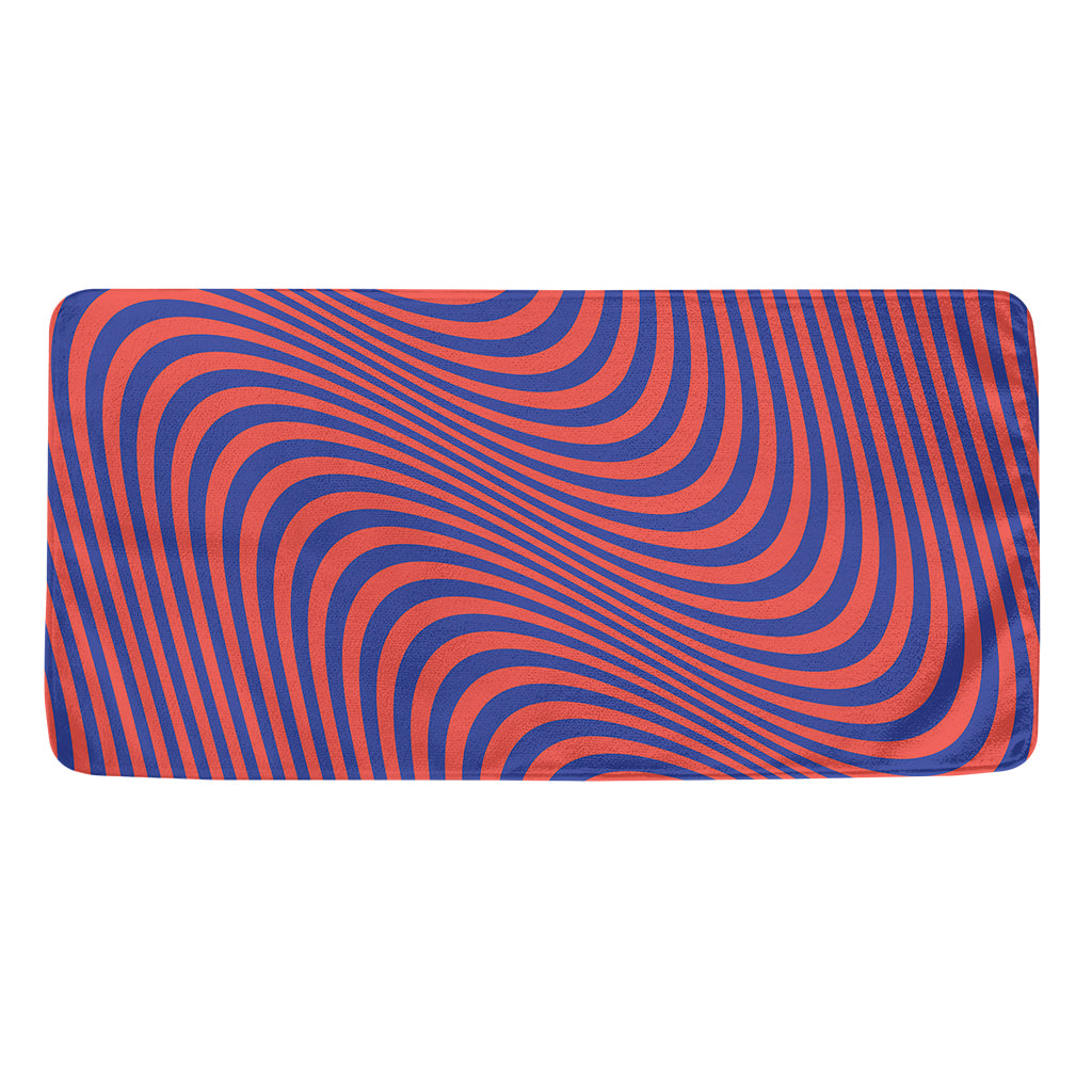 Psychedelic Illusion Print Towel