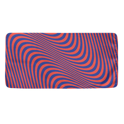 Psychedelic Illusion Print Towel