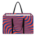 Psychedelic Illusion Print Utility Tote Bag