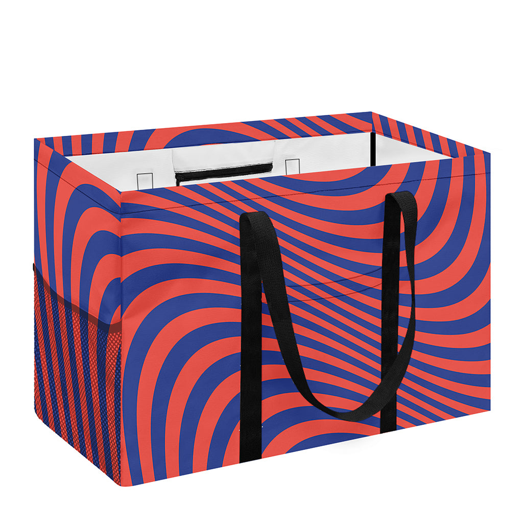 Psychedelic Illusion Print Utility Tote Bag