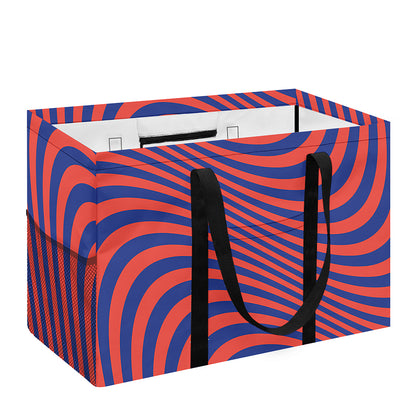 Psychedelic Illusion Print Utility Tote Bag