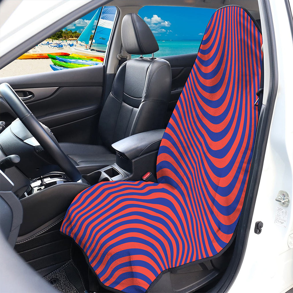 Psychedelic Illusion Print Waterproof Car Seat Cover